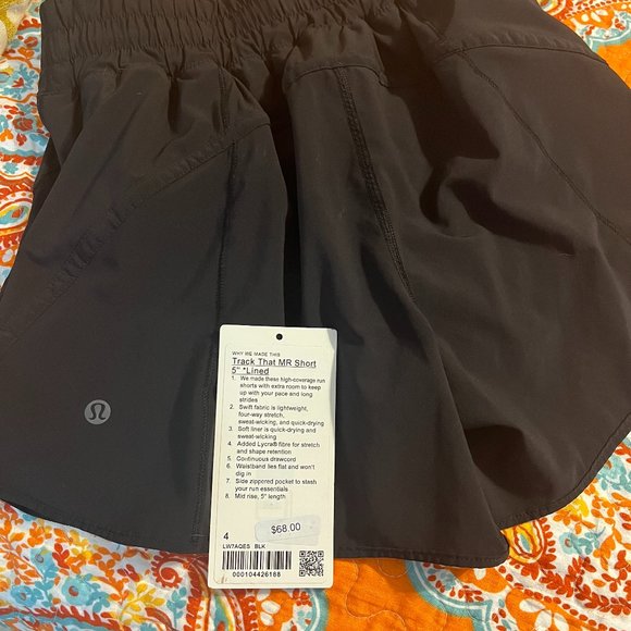 Brand New Lululemon Track That MR short 5 inch - Picture 1 of 3